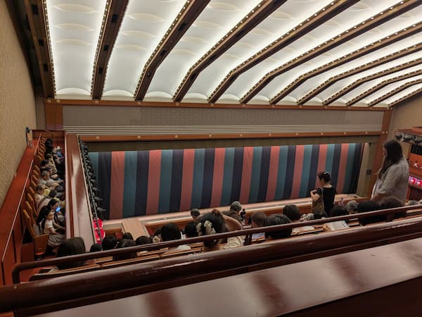 歌舞伎座三階席からの風景