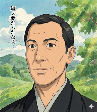 片岡亀蔵さん追悼イラスト　