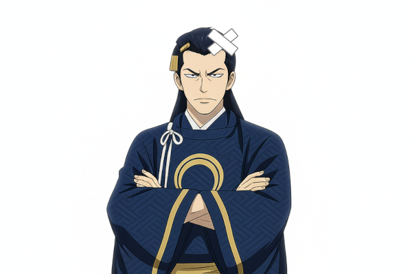 鬼丸にやられていらつく三日月宗近（尾上松也）