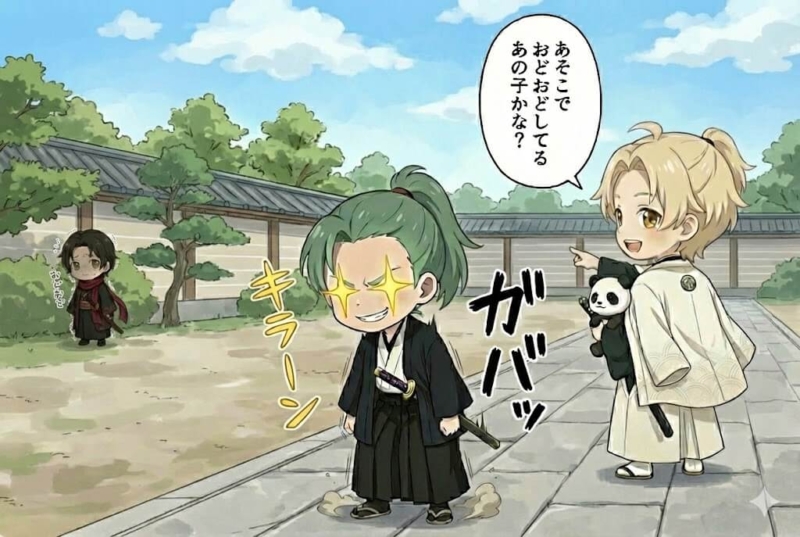 [8-2]三人目をみつけた髭切と急に元気になる膝丸