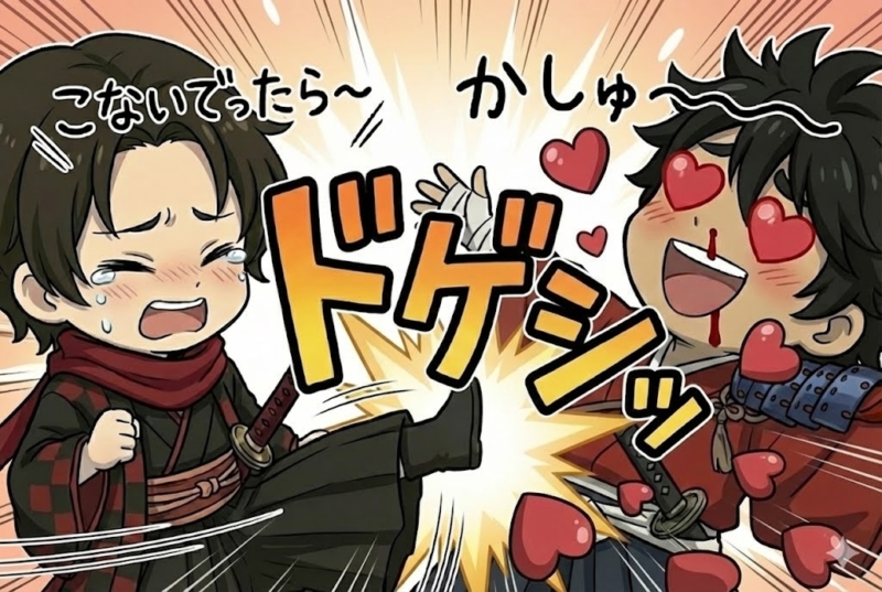 [11-3]加州に蹴りをいれられる陸奥